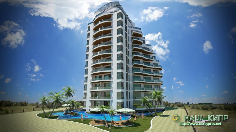 2-комнатные Апартаменты на Северном Кипре Tower £59,500